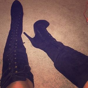 Knee high stilettos